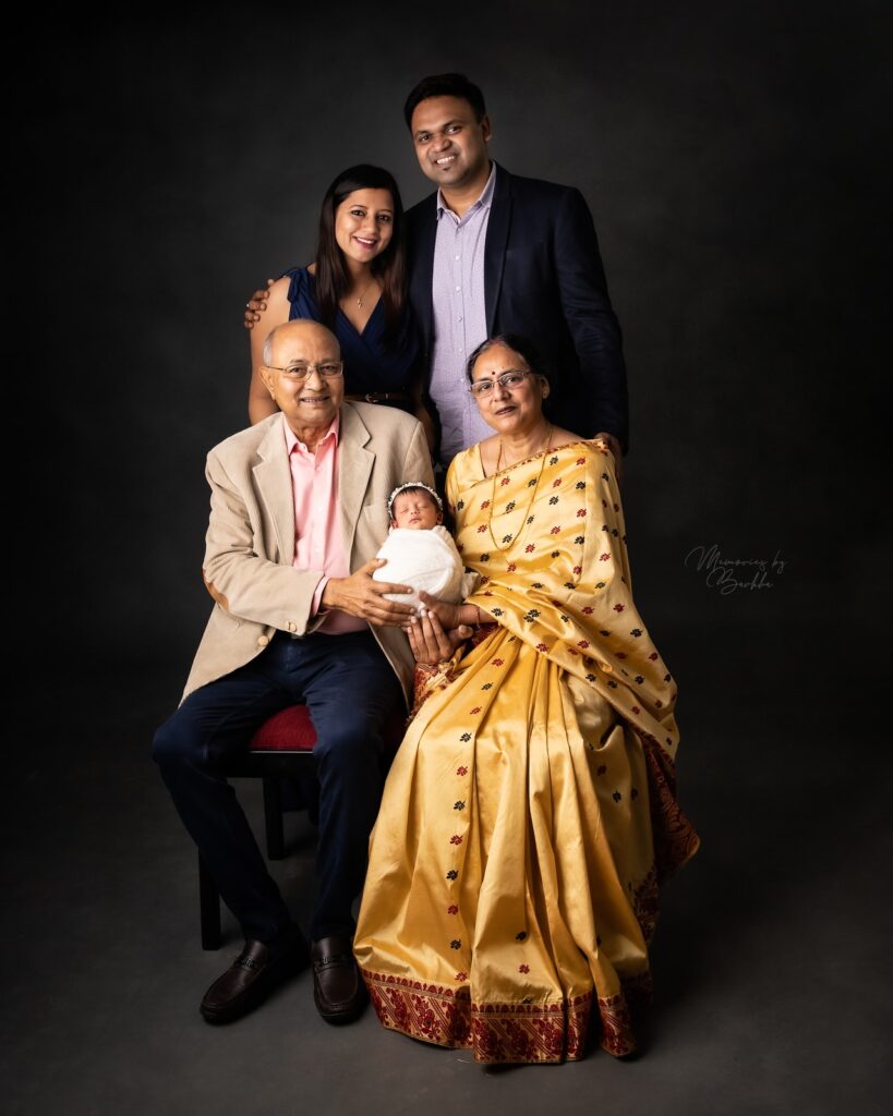baby photoshoot in Delhi, Gurgaon timing grandparents shots