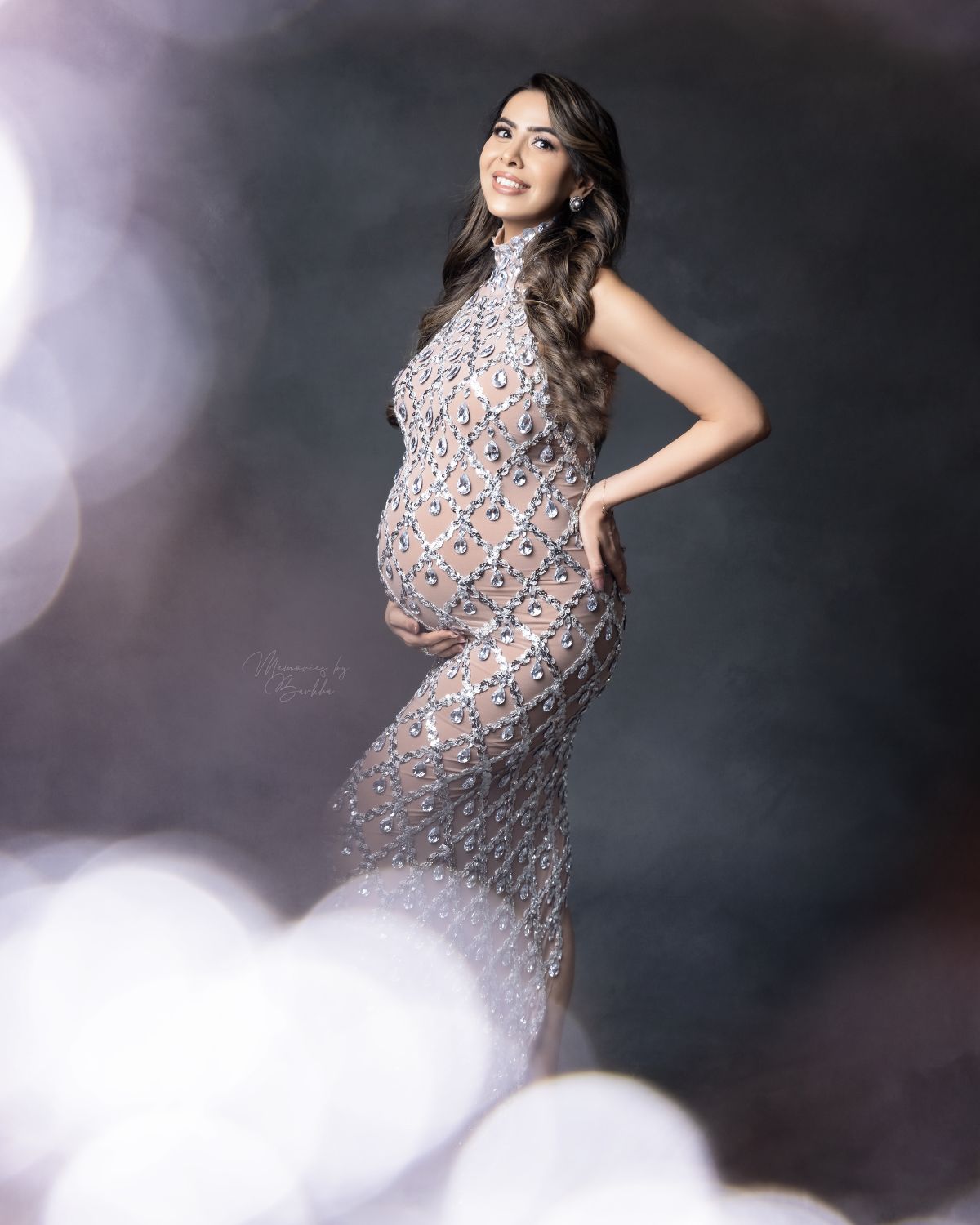 A Touch of Glamour Sequins and Sparkles for Maternity Shoots