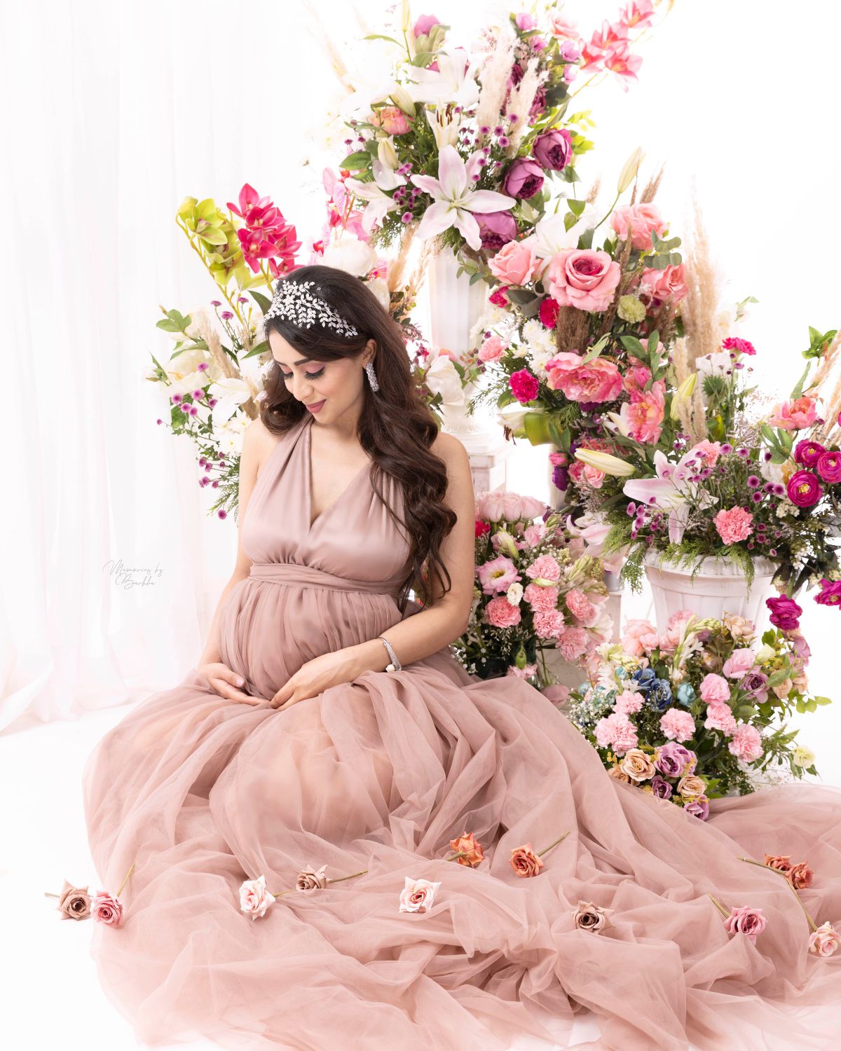 Blossoming Beauty Embracing Nature in Maternity Photography